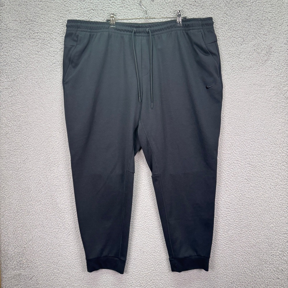 Nike Joggers Mens XXL Black Dri-FIT Tapered Training  Athleisure Pants Lounge